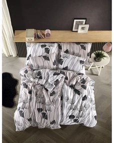 BedTex Lenjerie de pat din bumbac Ginko albă, 140 x 200 cm, 70 x 90 cm