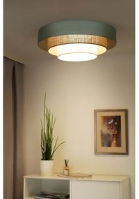 Plafonieră LED Duolla LUNETA LED/26W/230V d. 60 cm 4000K turcoaz/bej