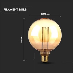 Bec LED FILAMENT G125 E27/4W/230V 1800K Art Edition