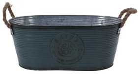 Mască de ghiveci din metal Nature 35 x 14 x 19 cm,patină verde închis