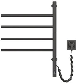 Uscător electric rotativ pentru prosoape ARABESQUE 150W/230V 64,6cm IP44 negru