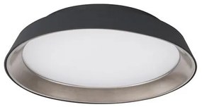 Plafoniera LED dimabila design modern Vela negru 45cm