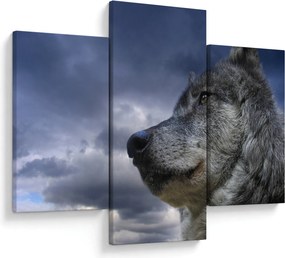 Tablou - Cap de lup (90x60 cm)