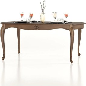 Masă lemn masiv Dining Celisea Pliabilă 190/, 195 × 110 × 79 cm - Ivoire