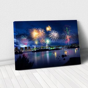 Tablou Canvas - Tokyo Fireworks 50 x 80 cm