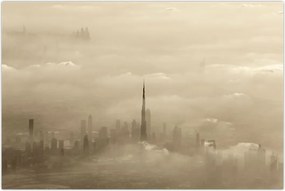 Tablou - Oraș în nori (90x60 cm)