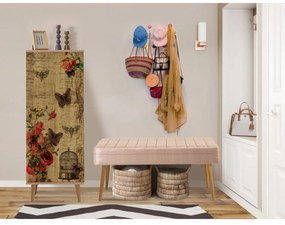 Mobilier pentru hol Feliz 734 (Stejar sonoma + Piatră). 1089415