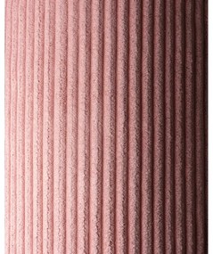 Pernă decorativă pentru copii roz cu tapițerie din catifea reiată Block – Wigiwama