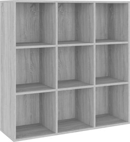 vidaXL Bibliotecă, gri sonoma, 98x29x97,5 cm
