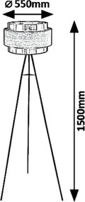 Rabalux 5385 - Lampadar BASIL 1xE27/40W/230V
