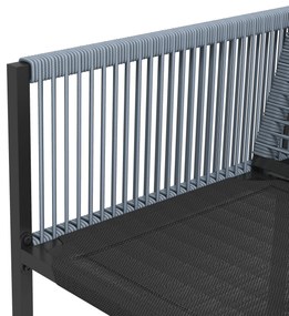 Outsunny Set mobilier de grădină 5 piese, Grup de dining în aer liber, rezistent la intemperii, 1 masă, 4 scaune, Gri | Aosom Romania