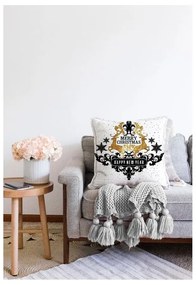 Față de pernă 43x43 cm cu model de Crăciun – Mila Home