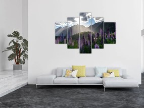 Tablou - scenariu cu flori de Lupin (150x105 cm)