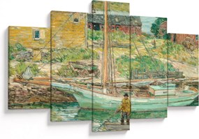 Tablou - Childe Hassam, Oyster Sloop, Cos Cob, reproducere (150x105 cm)