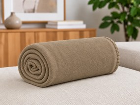 Patura fleece MELVIRA DUO, svetle neagra Dimensiune: 180 x 200 cm