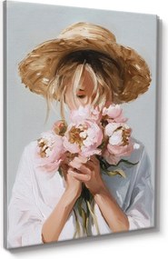 Tablou cu detalii pictate manual 70x100 cm Estelle – Styler