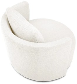 Fotoliu pivotant Interieurs 86 Nael, alb