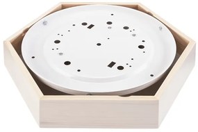 Plafonieră HEX 2xE27/60W/230V d. 43 cm alb pin