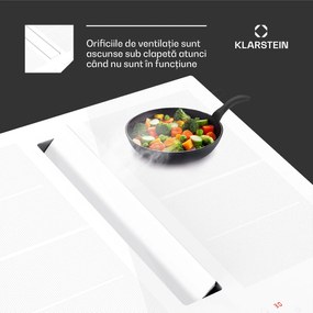Klarstein Chef-Fusion Prime Down Air System, 2 în 1, plită cu inducție + hotă, puternică