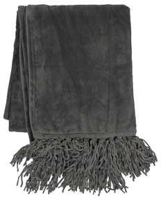 Cuvertură gri din micropluș pentru pat dublu 220x240 cm - Tiseco Home Studio