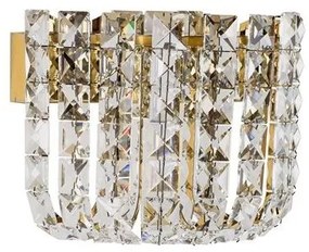 Aplica de perete LED auriu, cristale sticla CELYSIA