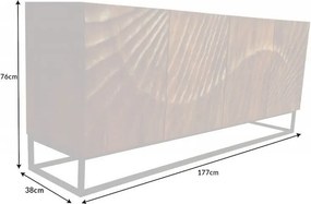 Comoda din lemn Scorpion 177cm Mango maro