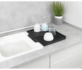 WENKO 54771100 - Scurgător pentru vase NELIA, 34 x 40 cm, negru