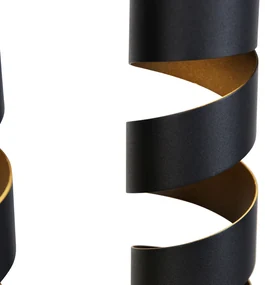 Moderne hanglamp zwart 6-lichts - Stream
