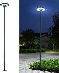 Brilagi - Stâlp metalic pentru iluminat exterior, 4 m, diametru 58 mm, antracit