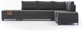 Canapea extensibilă Flaj (antracit) (D). 1067546