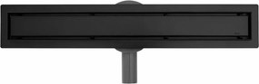 Set rigola pentru dus plus capac 80 cm Rea Neo Pro 2 in 1 negru