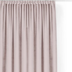 Draperie roz-deschis dimout (semi-opacă) din catifea 140x175 cm Velto – Filumi