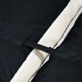 Fotoliu bean bag crem cu tapițerie din țesătură bouclé Mass – SLOWDOWN