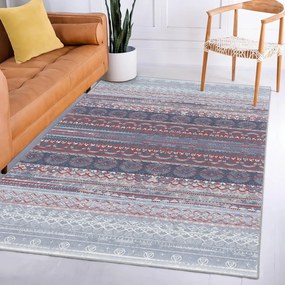 Covor mov/gri lavabil 80x150 cm Vintage Stripe – Mila Home