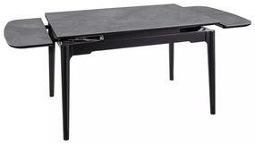 Masa extensibila Sento gri/negru L120-180xl80 cm