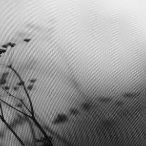 Tablou - Detailu florior de luncă (cu ceas) (90x30 cm)
