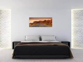 Tablou cu drum și piere (120x50 cm)