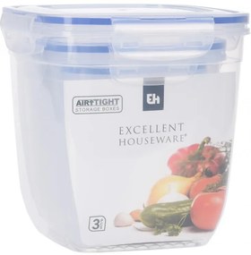 Set 3 caserole Excellent, ermetice, plastic, 1100, 1950, 3250 ml