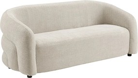 Canapea 3 locuri, Tesatura chenille bej VOQUE 200cm