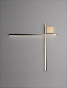 Aplica de perete cu lumina ambientala LED Cross 80cm