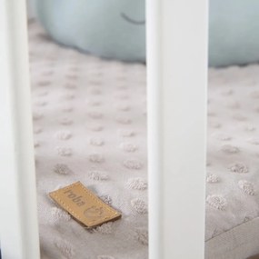 Țarc pentru copii alb din lemn masiv de fag 75x100 cm Lil Planet – Roba