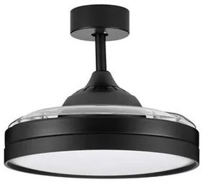 Lustra LED cu Ventilator si telecomanda NEVMA negru