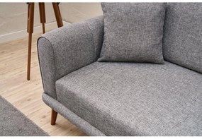 Canapea trei locuri Sorenella (gri + Nuc). 1106720