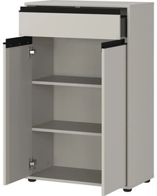 Dulap de baie gri înalt 63x98 cm Lemont – Germania