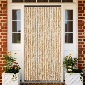 vidaXL Perdea pentru insecte, bej, 90x220 cm, Chenille