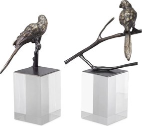 Set de 2 obiecte decorative LUX Morgana, bronz 114143 HZ