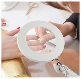 Lampă LED dimabilă de masă cu lupă Extol LED/8W/5V 2900/4500/7500K alb