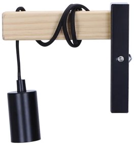 Aplică Aigostar 1xE27/60W/230V maro/negru