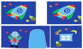 PINO PAT SEMI-INALT, perdea și 3 buzunare Astro.