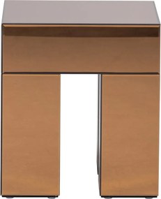 Măsuță auxiliară cu aspect lucios 45x45 cm Mirrox – WOOOD
